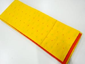 麻の葉模様織出し半幅帯